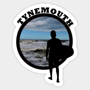 Tynemouth Surfer Male Sticker